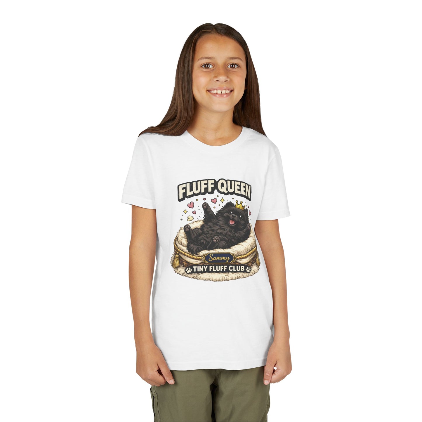 Fluff Queen Kids Pomeranian T-Shirt Tiny Fluff Club