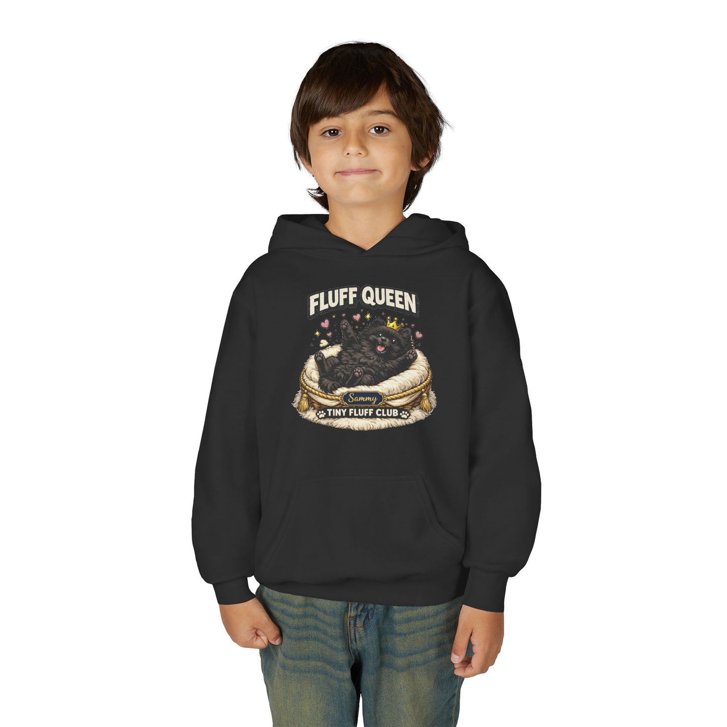Fluff Queen Kids Hoodie - "Tiny Fluff Club"