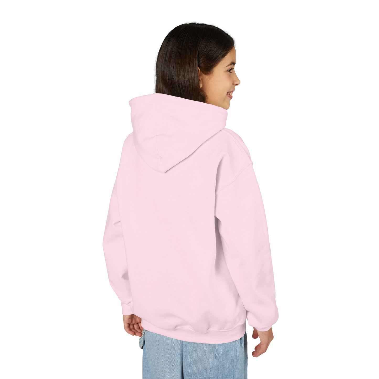 Kids Hoodie — "Chaos Mode" Tiny Fluff Club Black Dog Graphic