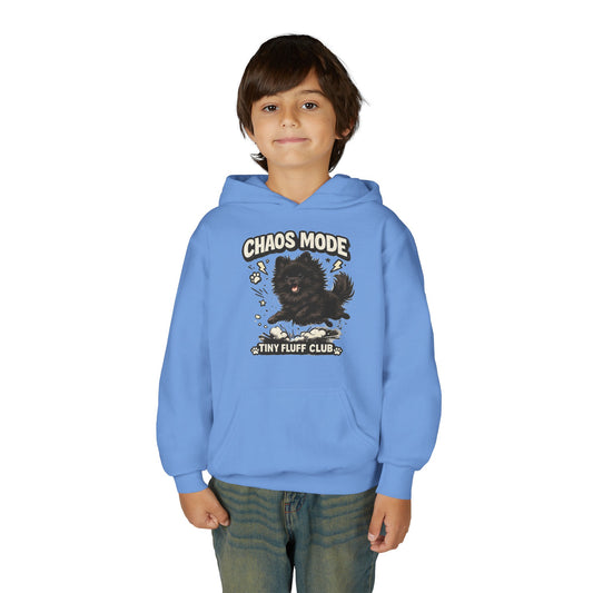 Chaos Mode Kids Pomeranian Hoodie Tiny  Fluff Club