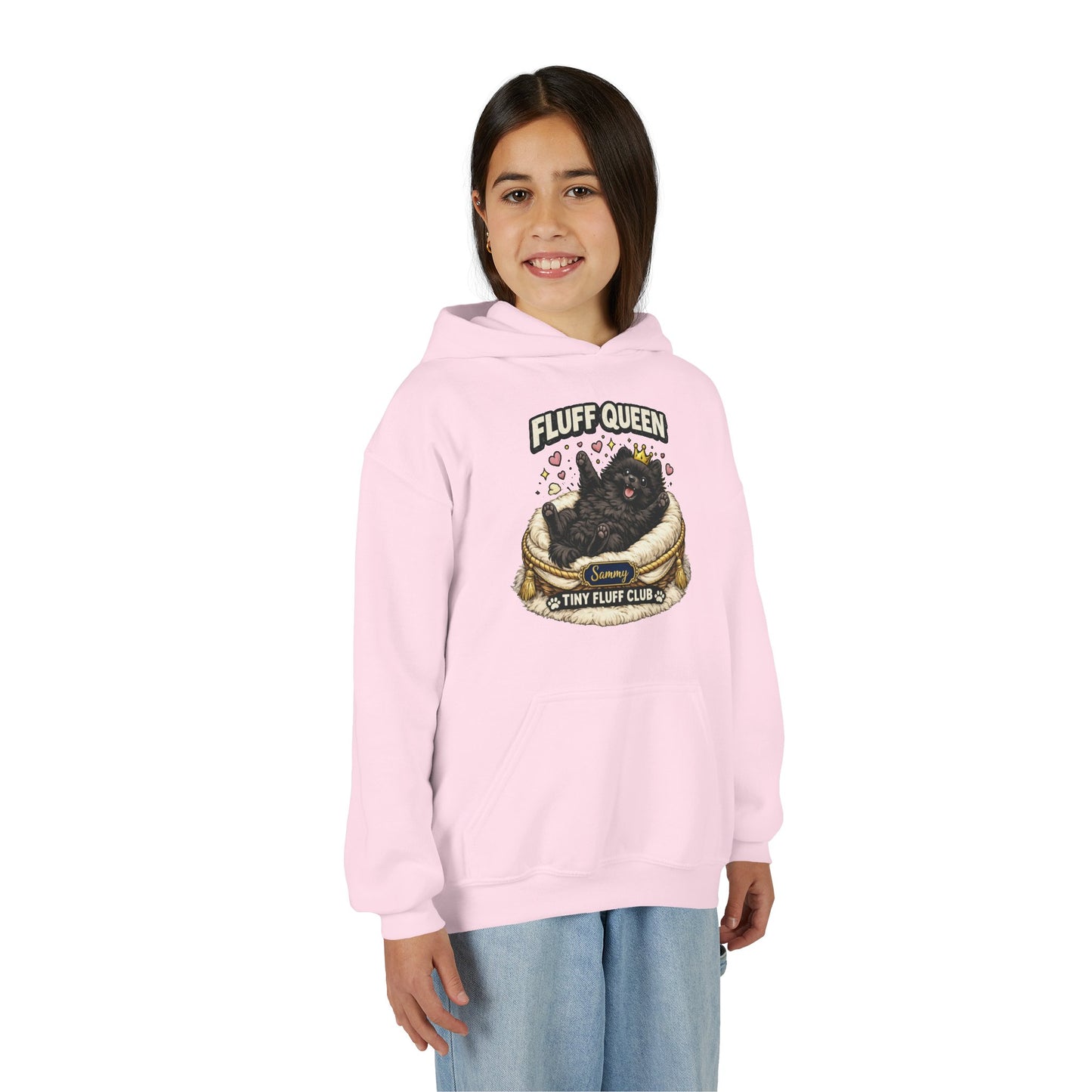 Fluff Queen Kids Pomeranian Hoodie Tiny Fluff Club